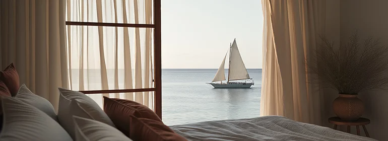 Voile and sheer installations