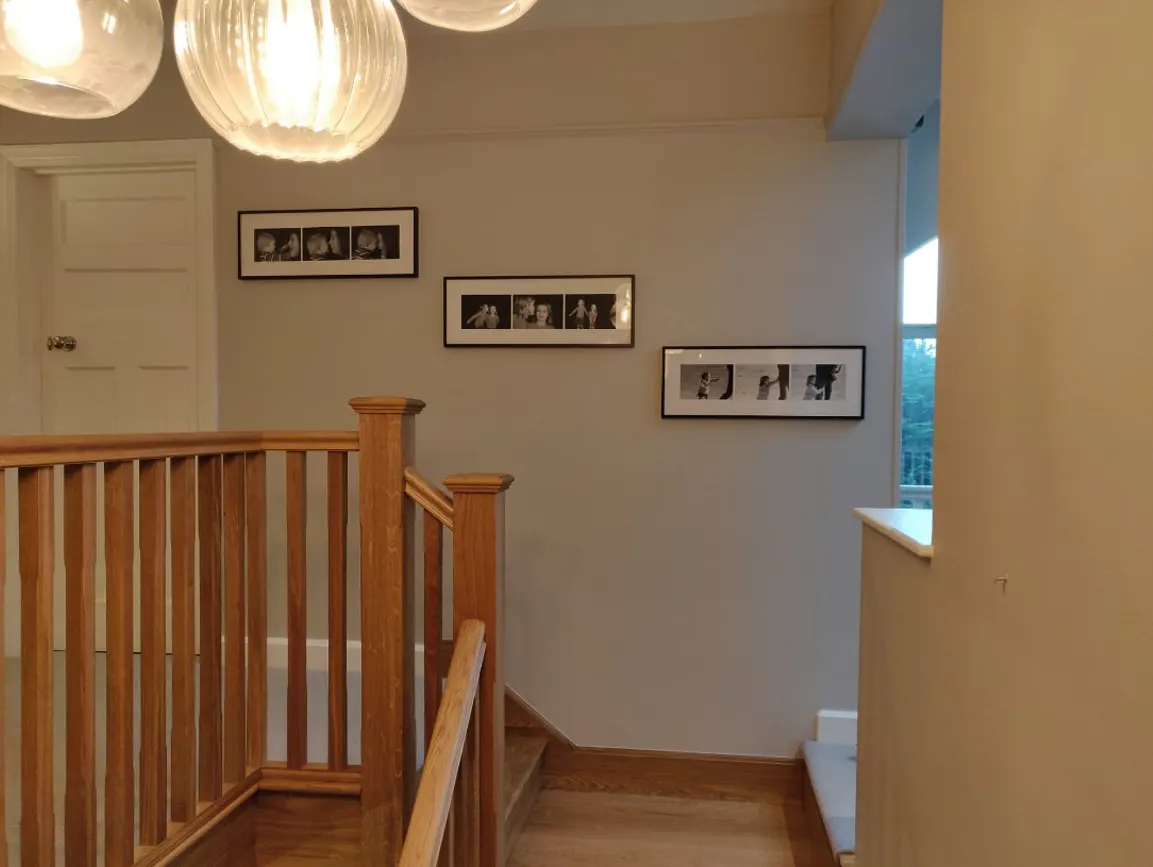 Stairwell Picture Arrangement and Installation Hampstead, London