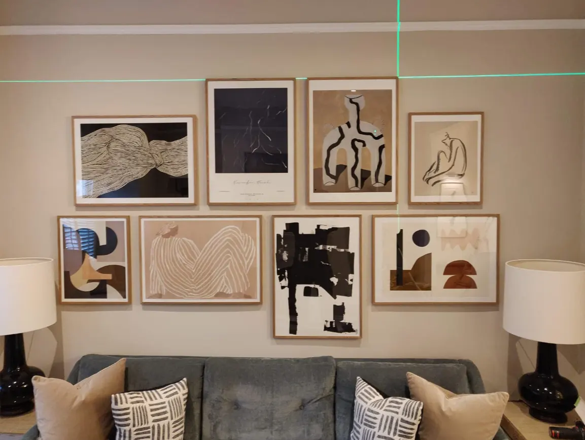 Living Room Picture Hanging and Art Installation West Brompton